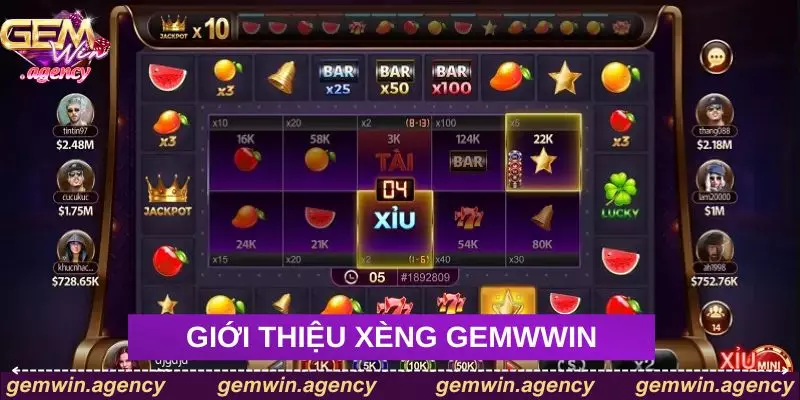 Giới thiệu trò chơi xèng Gemwin