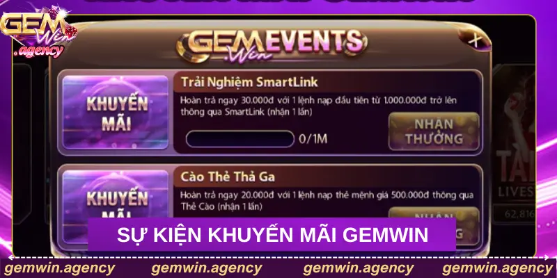 Giới thiệu về khuyến mãi Gemwin đình đám 
